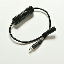Load image into Gallery viewer, Uxcell DC Power Switch Extension Cable 5.5mm x 2.1mm Male Female Barrel , 30mm
