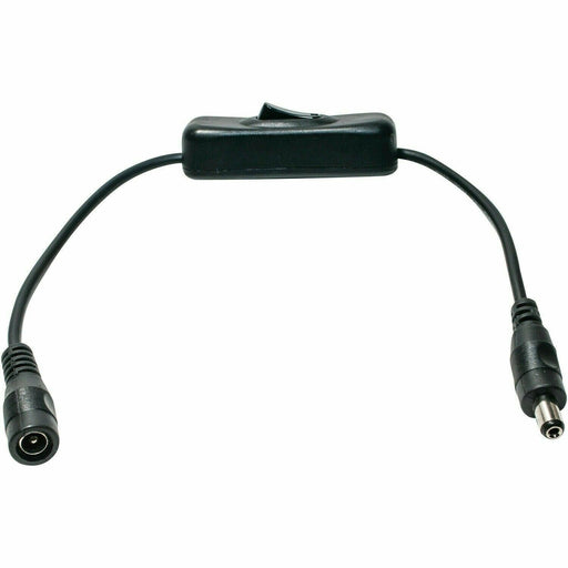 Uxcell DC Power Switch Extension Cable 5.5mm x 2.1mm Male Female Barrel , 30mm
