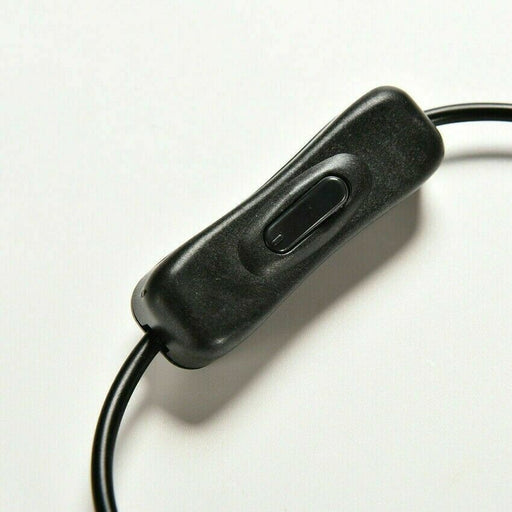 Uxcell DC Power Switch Extension Cable 5.5mm x 2.1mm Male Female Barrel , 30mm