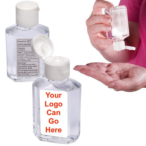 300 Pocket Hand Sanitizer Bottles - 2oz Advanced Antibacterial Cleanser Clear Gel Bottles