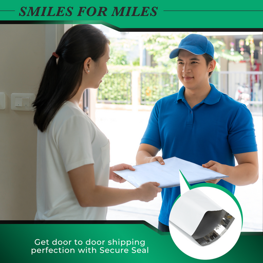 Pack of 100 Poly Mailers Shipping Bags Premium White Bags 7.75