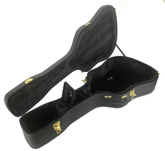 RESONATOR GUITAR Acoustic-Electric SEPELE SPRUCE Top Single Cutaway Steel Pan Blues in Plush HARDSHELL Travel CASE