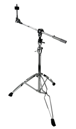 Zenison Cymbal Boom Stand Chrome Heavy Duty Adjustable Double Braced Anti Skid