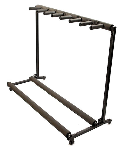 Zenison 7 Guitar Stand Folding Padded Instrument Organizer Display Rack