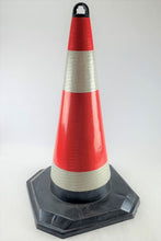 Load image into Gallery viewer, Lot of 10 Rubber Cones - 28&quot; - Reflective Construction Roadside Warehouse Warning
