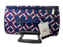 Load image into Gallery viewer, Happy Chic by Jonathan Adler Luggage, 29&quot; Soft-side Suitcase, Red/Navy Lattice
