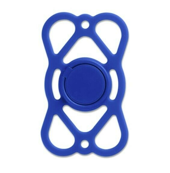 Lot of 100 - Universal Fit Silicone Phone Protector Ring Holders for Resale - Blue