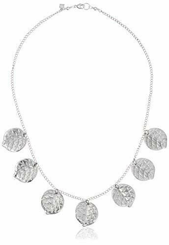 Cristina V. Silver 7 Leaf Charm Necklace, 17