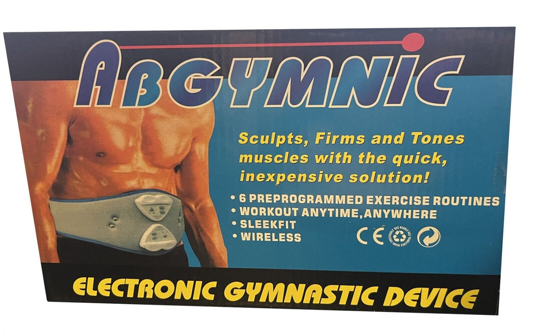 Abgymnic Electronic Toning Belt Muscle Sculptor, 10 Steps & 6 Routines - New