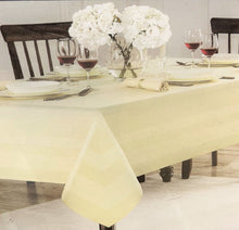 Load image into Gallery viewer, Wamsutta Melrose Tablecloth, Easy Care, Classic Style, Vanilla, Variety of Sizes
