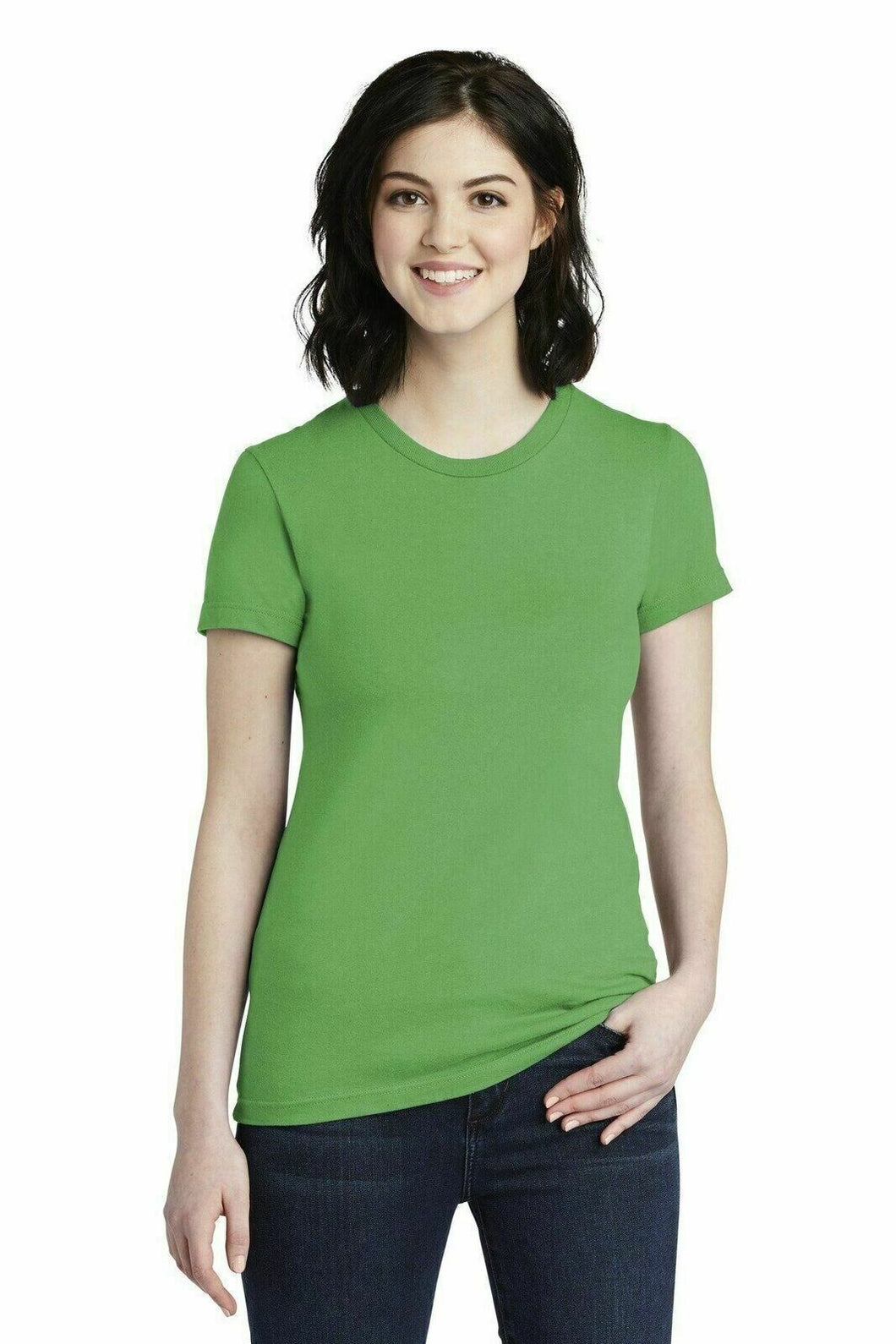 Women's Classic Short Sleeve T-Shirt by American Apparel, Tea Grass Green - New