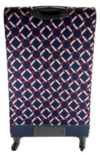 Load image into Gallery viewer, Happy Chic by Jonathan Adler Luggage, 29&quot; Soft-side Suitcase, Red/Navy Lattice
