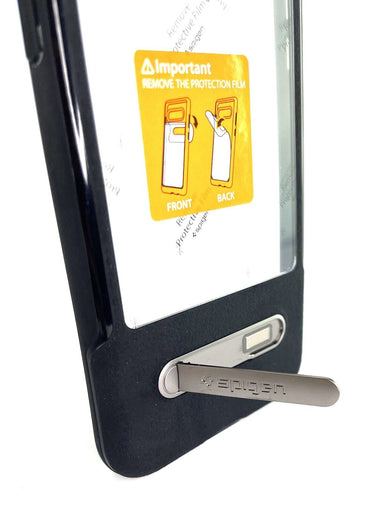 Spigen iPhone 11 Slim Armor Essential S CLEAR / BLACK Case w/ Metal Kickstand