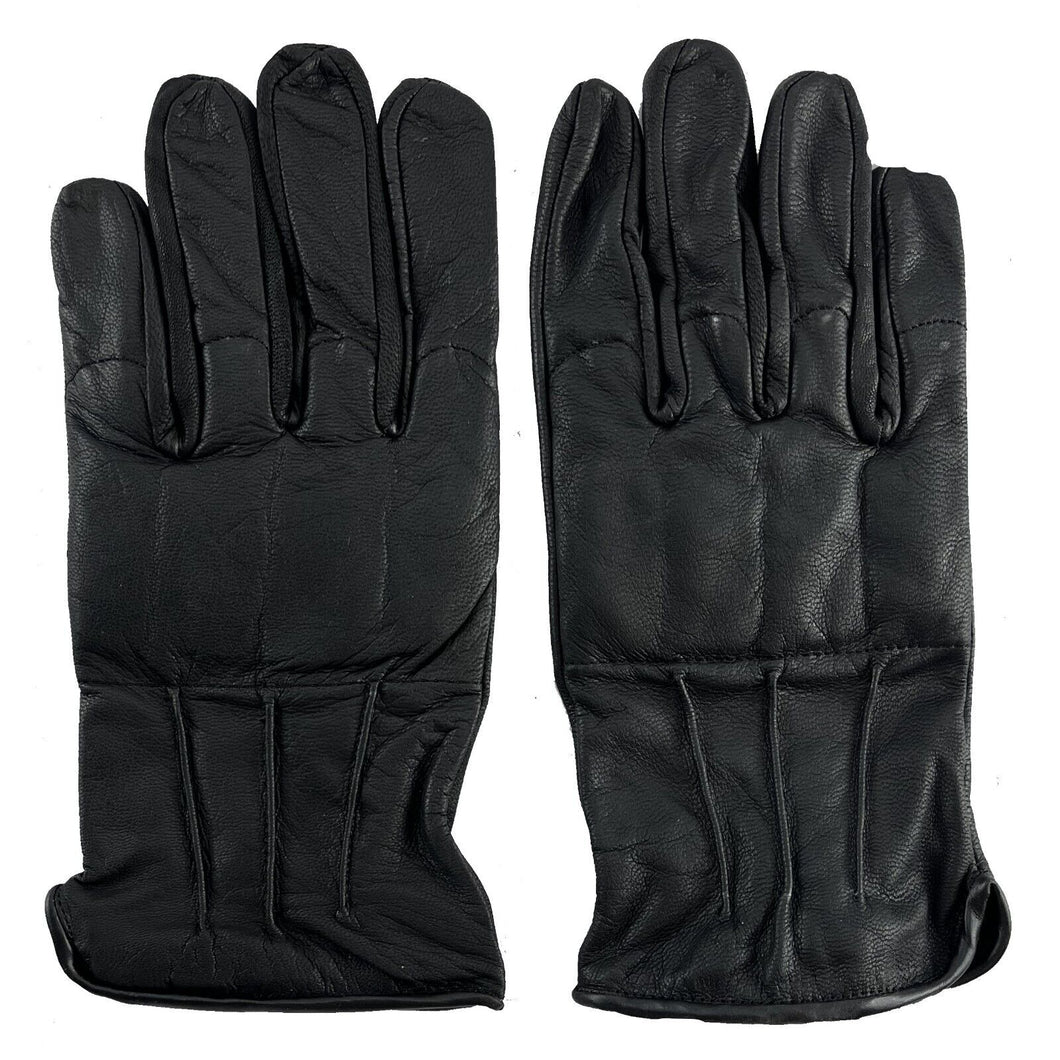 SAP Defensive Gloves Full Finger 8oz Steel Shot Sewn in Knuckles, Leather, XL