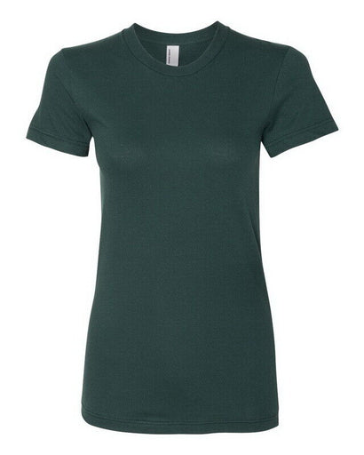 Women's Classic Short Sleeve T-Shirt by American Apparel, Forrest Green - New
