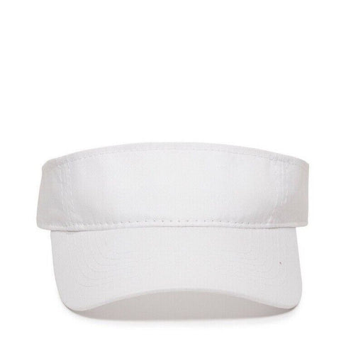 White Sun Visor Comfort Fit Adjustable Visor Cap Open Hat Unisex Adult