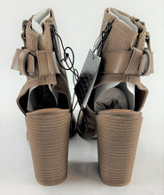 Load image into Gallery viewer, Teisha Buckle Peep Toe Booties dv by Dolce Vita Ankle Boots -Taupe Brown Size 8
