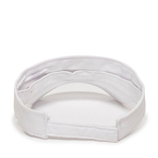 White Sun Visor Comfort Fit Adjustable Visor Cap Open Hat Unisex Adult