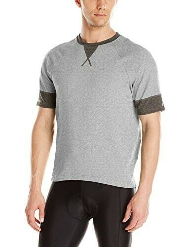 Primal Wear Men's Passport Jersey Cycling Shirt, Size Large, Heather Grey