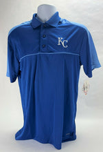 Load image into Gallery viewer, MLB Kansas City Royals Men&#39;s Polo with TX3 Cool Fabric, Royal Blue, Medium
