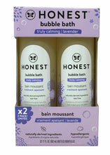Load image into Gallery viewer, HONEST The Honest Company Bubble Bath, Truly Calming Lavender, 17 Fluid Ounce (2 Pack)
