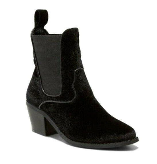 Women's Tommi Velvet Booties - Mossimo Color: Black, Size: 8