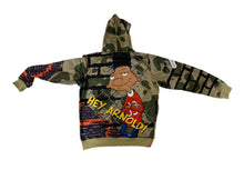 Load image into Gallery viewer, Members Only K. Haring Hey Arnold Nickelodeon Men&#39;s Hooded Sweatshirt - NEW
