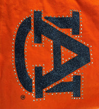 Load image into Gallery viewer, Auburn NCAA Women&#39;s V-Neck Tie Back Halter Top with Logo, Orange
