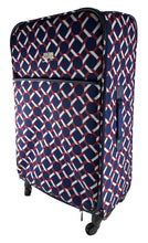 Load image into Gallery viewer, Happy Chic by Jonathan Adler Luggage, 29&quot; Soft-side Suitcase, Red/Navy Lattice
