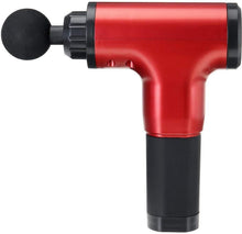 Load image into Gallery viewer, Fascial Gun Massager GB-820, 6 Level Vibration, 4 Heads, Red/Black/Blue - New
