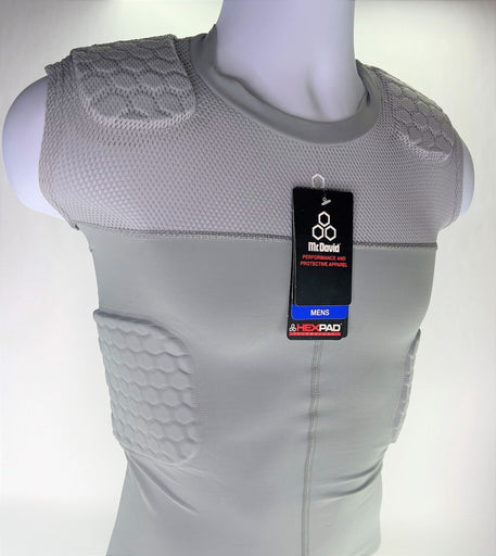 McDavid Football 7870T Men's HexPad 5-Pad Sleeveless Body Shirt Protective Top