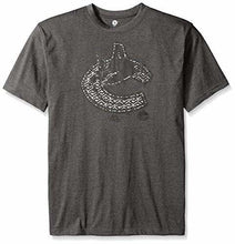 Load image into Gallery viewer, NHL Vancouver Canucks Hockey Men&#39;s Licensed Screen Print Tee, Grey, Big &amp; Tall
