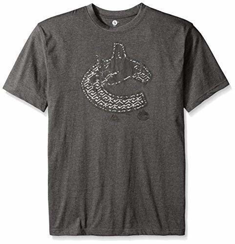 NHL Vancouver Canucks Hockey Men's Licensed Screen Print Tee, Grey, Big & Tall