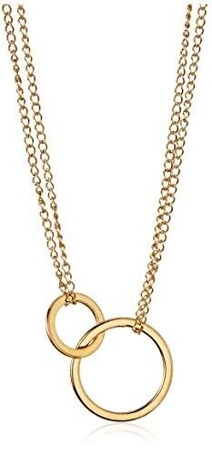 Cristina V. 24K Gold-Plated Circle Pendant Necklace
