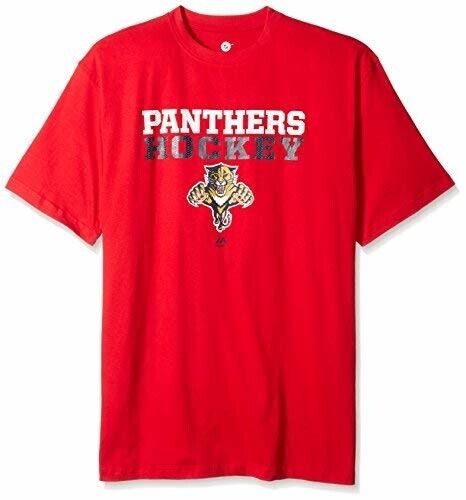 NHL Florida Panthers  Hockey Men's Licensed Screen Print T-Shirt Red, Big & Tall