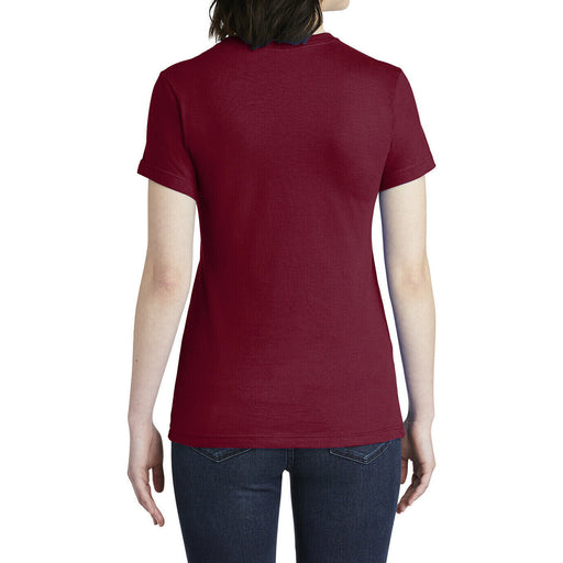 Women's Classic Short Sleeve T-Shirt by American Apparel, Cranberry Red