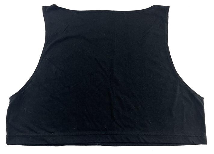 Women's Crop Top Tank Sleeveless Cropped Shirt RSABB381W - Black - One Size