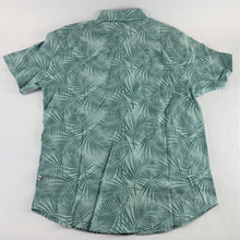 Load image into Gallery viewer, Hang Ten Men&#39;s Short Sleeve Woven Shirt Full Button Hawaiian Style Palms Large
