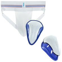 Load image into Gallery viewer, Duke Adult Athletic Supporter with 2N1 Cup Moisture Wicking Jock Strap White XL
