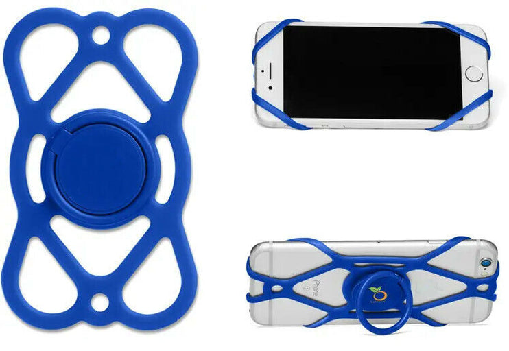 Lot of 10 - Universal Fit Silicone Phone Protector Ring Holders for Resale Blue