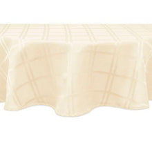 Load image into Gallery viewer, Origins Microfiber Tablecloth, Easy Care, Liquid Repellent, Wrinkle Free, Ivory
