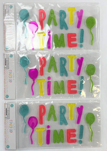 24 Piece Party Décor Pack Gel Clings & Wall Decals Special Occasions & Birthday