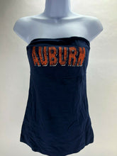 Load image into Gallery viewer, Auburn NCAA Women&#39;s strapless Tube Top with Shelf Bra, Navy
