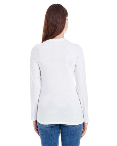 Women's' Classic Long-Sleeve Tee American Apparel Comfort Jersey White - MED