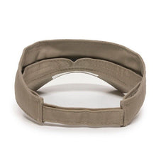 Load image into Gallery viewer, Khaki Sun Visor Comfort Fit Adjustable Visor Cap Open Hat Unisex Adult
