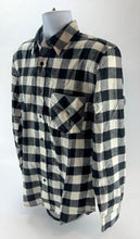 Load image into Gallery viewer, Men&#39;s Buffalo Plaid Flannel Shirt American Apparel White Buffalo Check - SM &amp; XL
