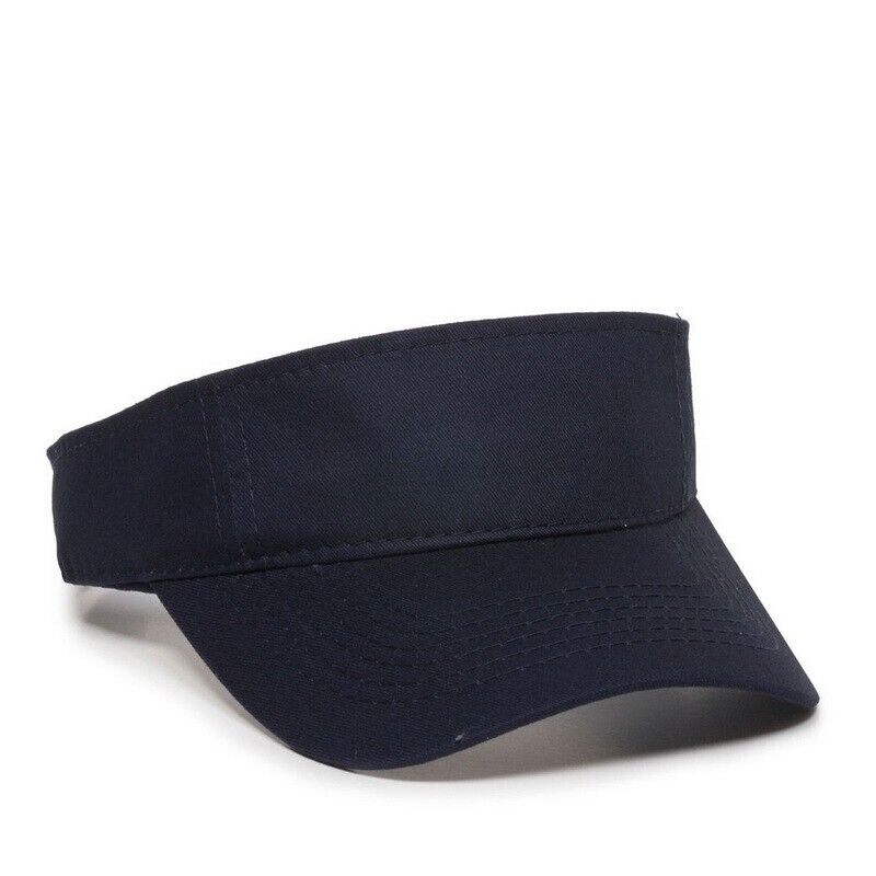 Navy Sun Visor Comfort Fit Adjustable Visor Cap Open Hat Unisex Adult