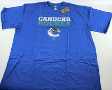 Load image into Gallery viewer, NHL Vancouver Canucks Hockey Men&#39;s Licensed Screen Print Tee, Blue, Big &amp; Tall
