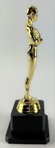 Gold Award Statue Trophy Blank Multipurpose Multi-Use Award for Contests/Sports