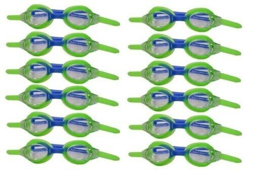 Lot of 72 Youth Swimming Goggle Sets - Wholesale Goggles with Cases & Earplugs